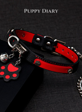 项圈女铃铛choker猫爪铃铛男情侣项链设计牵引礼物【刻字咨询】