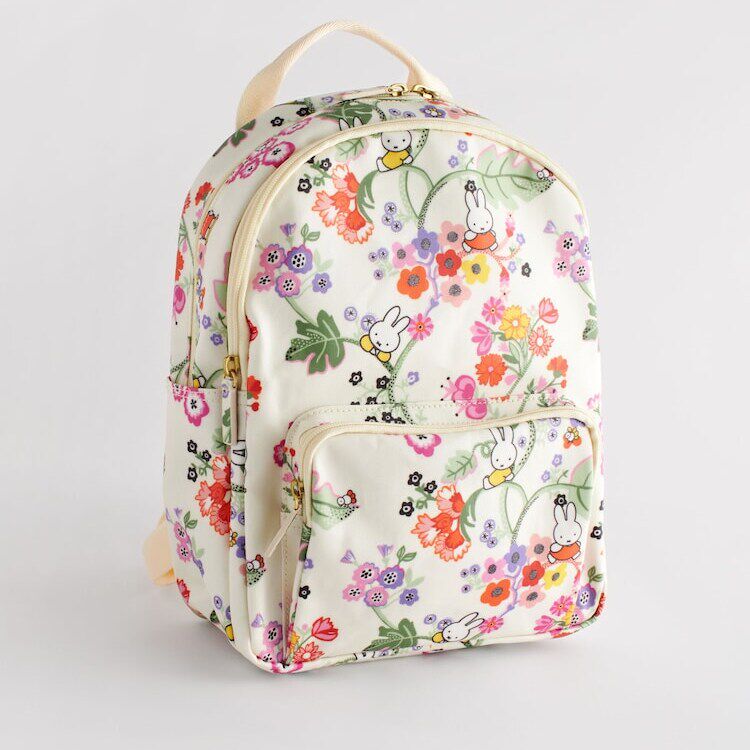 Cath Kidston米菲兔联名田园可爱卡通印花防水小书包双肩包背包
