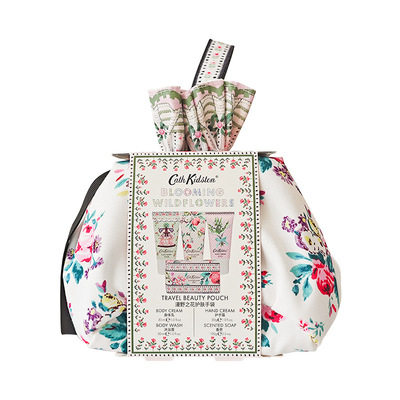 CathKidston漫野之花护手霜套装便携旅行化妆包滋润