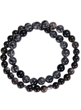 黑发晶水晶串珠手链男女款