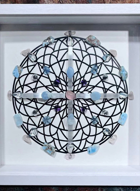 天然水晶阵列原石手作摆件