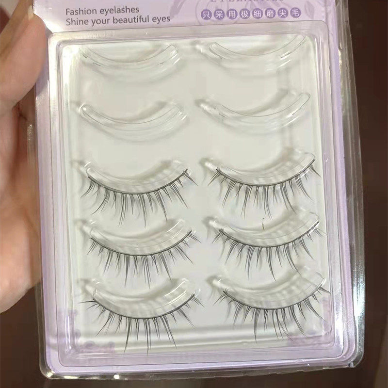 被同学追问的假睫毛 诗诺媚眼睫毛仙子毛m02自然款009超自然学生