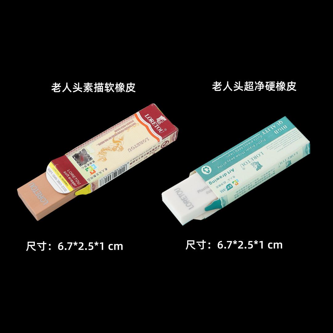 美术绘画橡皮擦老人头文