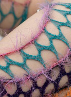 事儿×YICHEN Mind The Gap Y.针织弹力长毛镂空织带 设计师面料