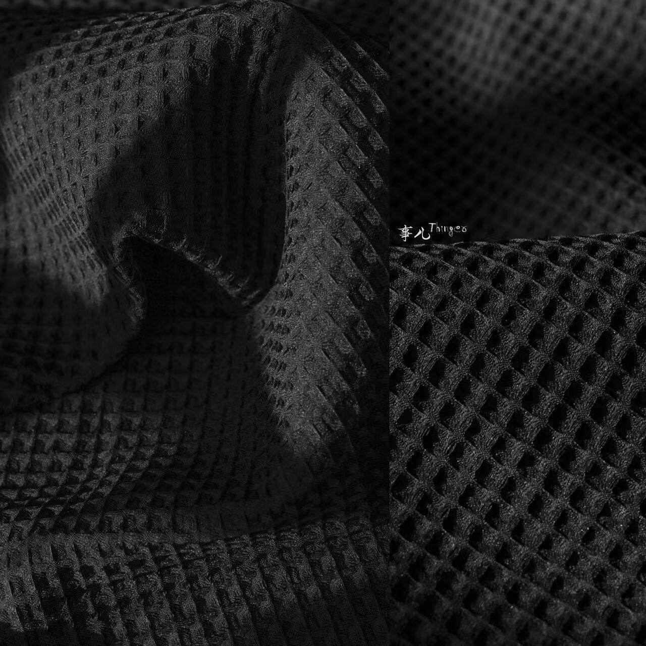 事儿 华夫格重肌理复合布料