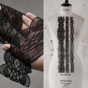 事儿THINGER 第九交响曲·原创刺绣织带丝带花边无弹透感蕾丝辅料