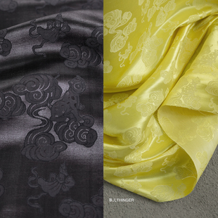 事儿THINGER 踏云· 春夏新中式 真丝亚麻 原创提花设计师面料