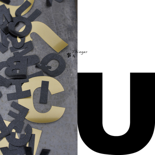 70%off black字体多色多规格／1包 英文字母U－TPU热熔胶膜Arial