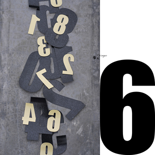 字体 70%off Impact 6－TPU热熔胶膜 多色多规格／1套 阿拉伯数字