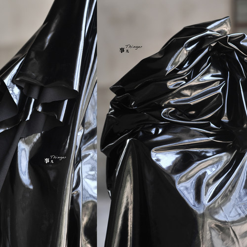 事儿高弹力针织设计师仿皮布面料