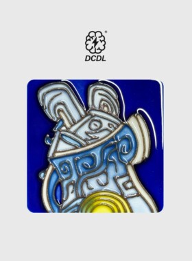 河南博物院妇好鸮尊原创设计国潮风唐三彩陶瓷非遗手工文创冰箱贴