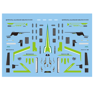 变形玩具大黄蜂外传SS76冲锋细节水贴纸 汽车人系列模型标志现货