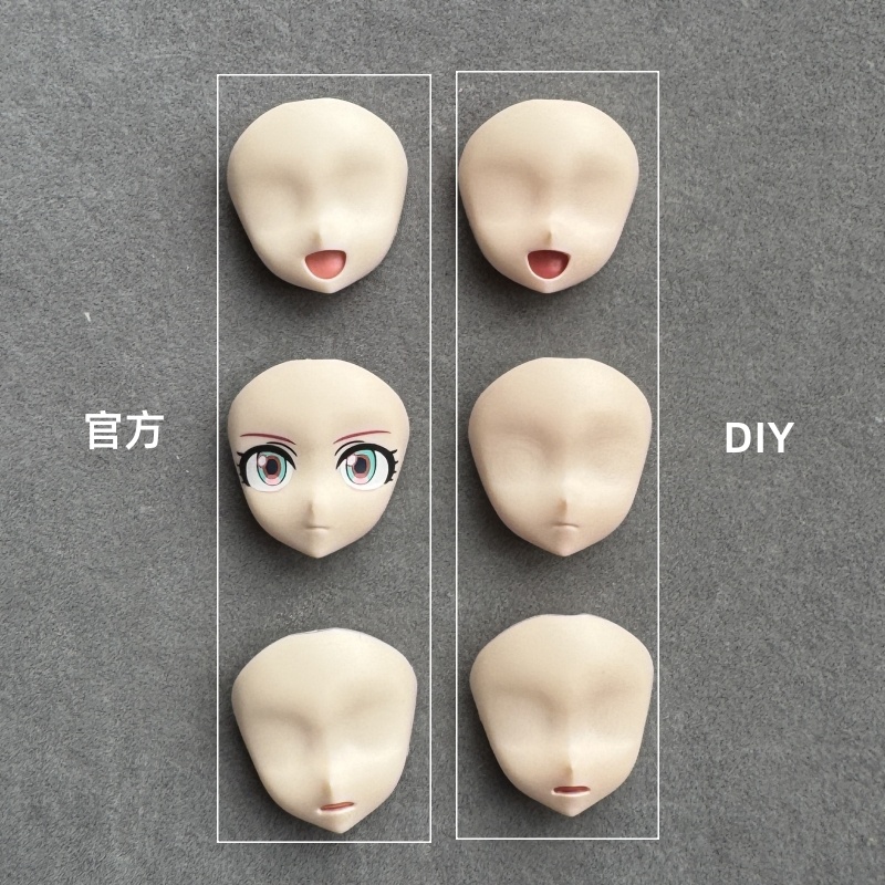 非官方DIY改造打印件适用万代高达frs玛秋空白脸补配件 三张脸