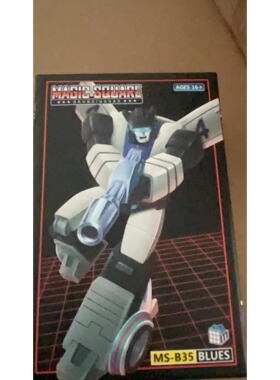 魔方MS-B35 爵士再版 布鲁斯 可变形玩具 模型汽车人机器人水贴