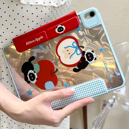 morock【波光款】ipad保护壳适用苹果平板air7保护套air6亚克力防护磁吸10/11代Y折mini7带笔槽air5/pro11寸