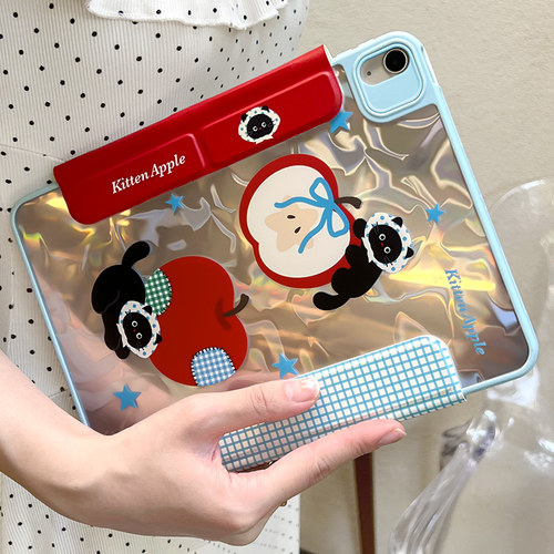 morock【波光款】ipad保护壳适用苹果平板air7保护套air6亚克力防护磁吸10/11代Y折mini7带笔槽air5/pro11寸