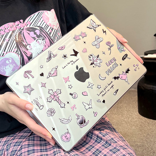 苹果卡通mac磨砂笔记本保护壳