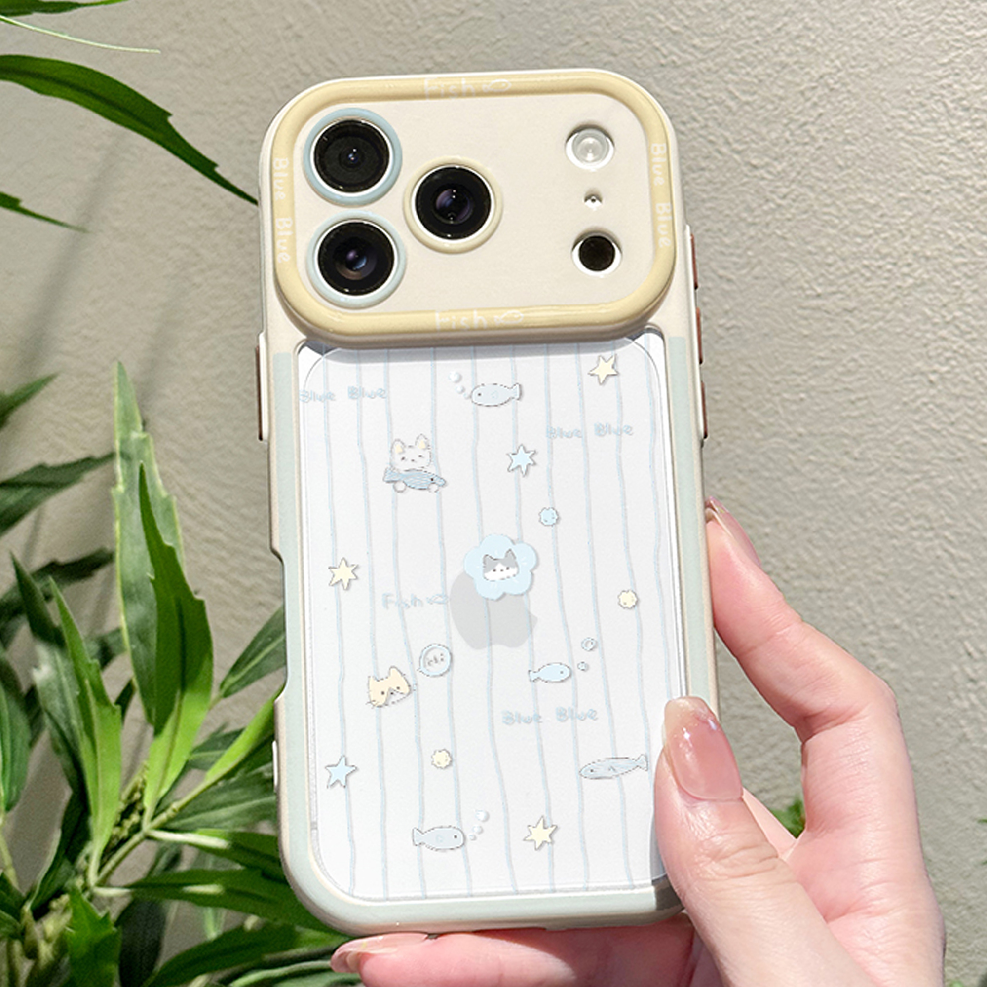 morock苹果透明手机壳简约彩绘图