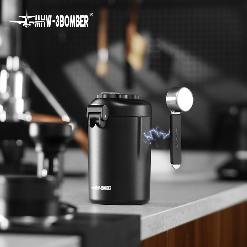 MHW-3BOMBER轰炸机小钢炮咖啡豆密封罐食品级储藏罐 双层储物罐