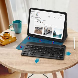 CHESONA 适用于苹果 iPad Pro 11 英寸（M4 2024/M5 2025）磁吸式可拆卸键盘保护套  带笔槽