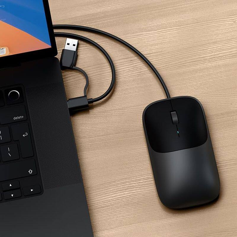 Satechi Slim LX 铝合金有线鼠标  USB-C 接口 静音点击 Mac PC