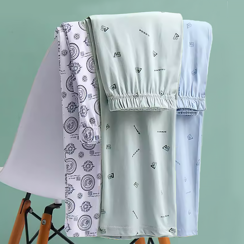 ab内衣男睡裤纯棉长裤夏季空调裤