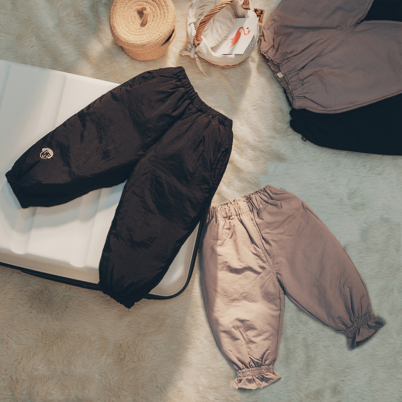 宝宝外裤保暖裤中小童儿童羽绒裤