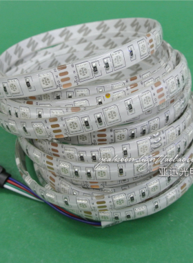 LED软灯条5050贴片低压12V伏led七彩变色RGB灯带防水30灯60灯24V