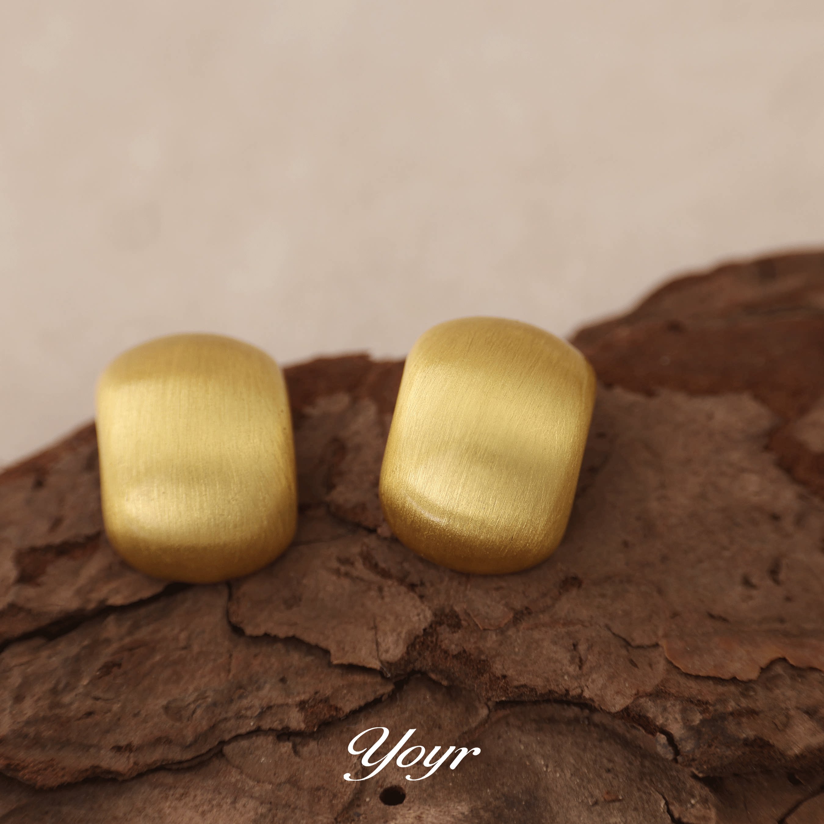 YOYR 金豆豆简约银针耳钉耳环耳饰女七夕新款爆款冷淡耳夹耳骨钉