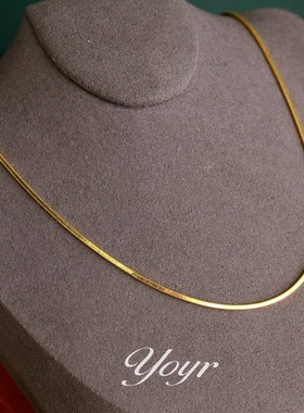 质感蛇骨链柔顺可调节YOYR925银