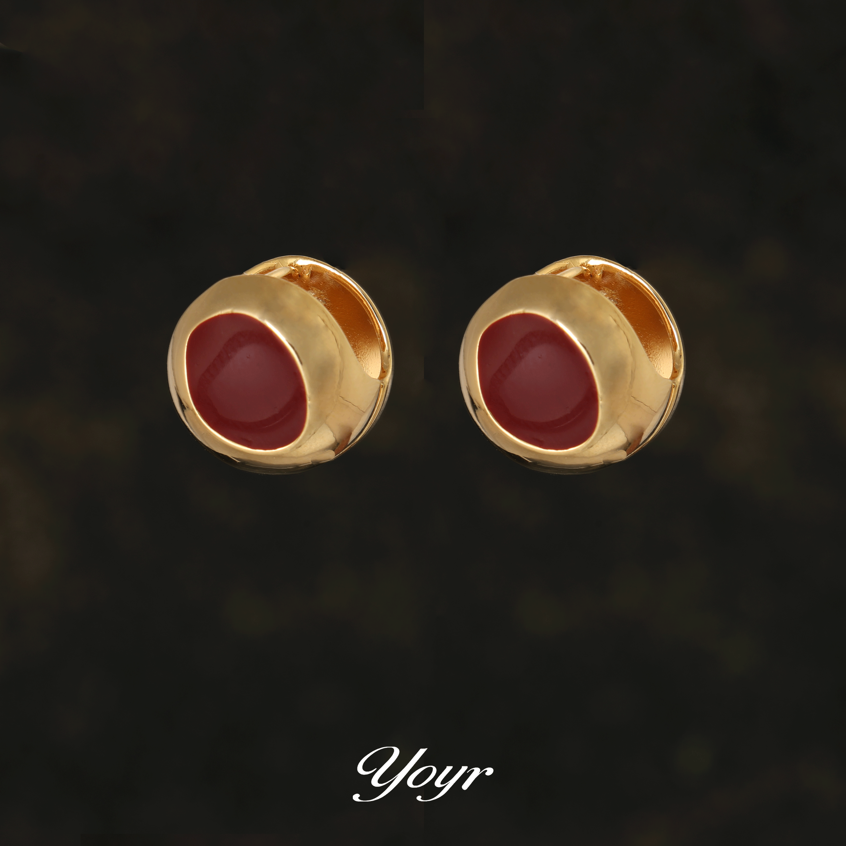 yoyr耳饰 鸿运小耳扣精致简约气质耳环高级感耳环红色 耳环,饰品/流行首饰/时尚饰品新,耳钉,淘宝优惠券,粉丝福利购,淘宝优惠卷