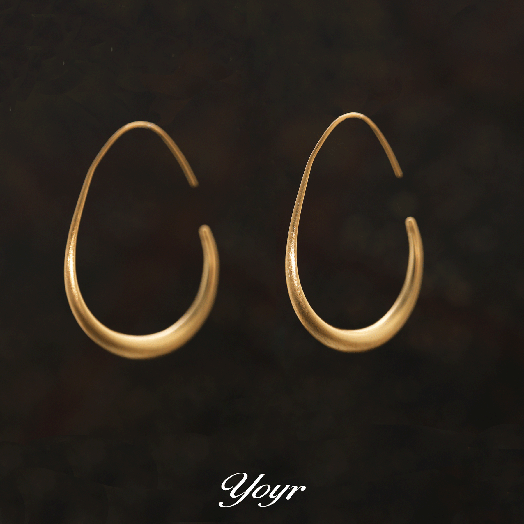 YOYR黄铜耳饰 水滴素圈大耳环金属风高级感轻奢时尚独特七夕耳环,饰品/流行首饰/时尚饰品新,耳环,淘宝优惠券,粉丝福利购,淘宝优惠卷