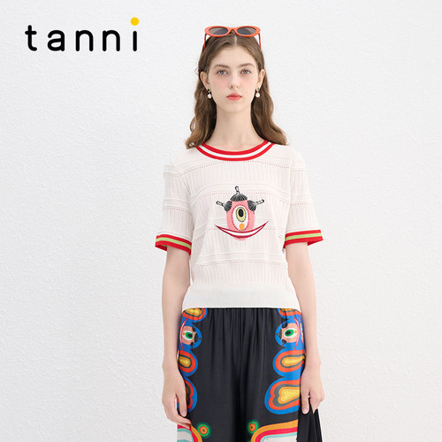 tanni艺术家徐毛毛联名针织衫