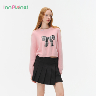 innplanet25秋冬新款 PO31KN032A 甜美少女风针织套头衫