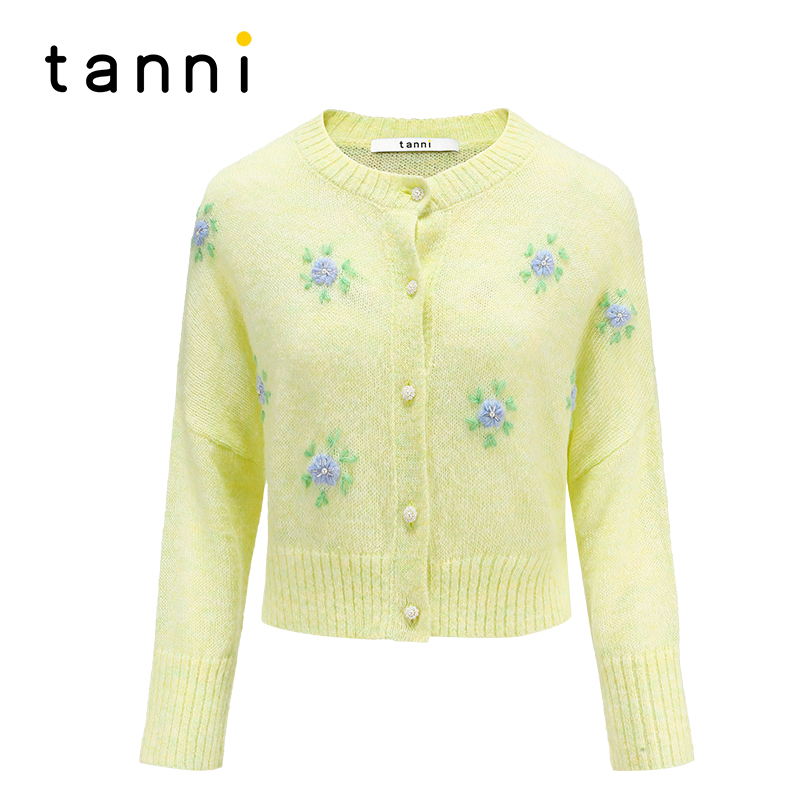 tanni田园少女休闲百搭针织开衫