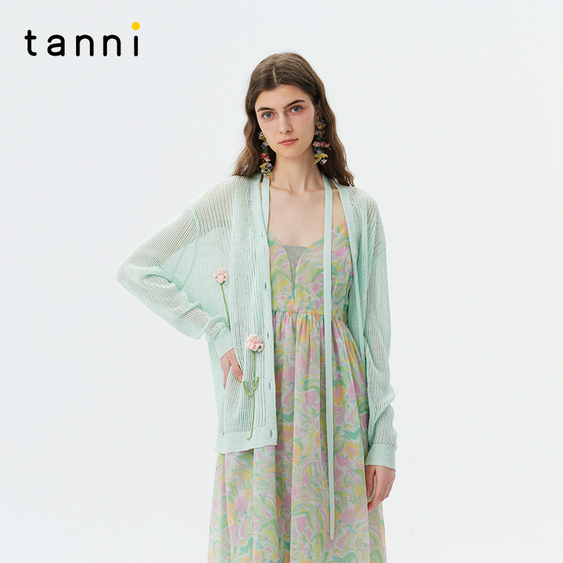 tanni陈乔恩同款针织开衫