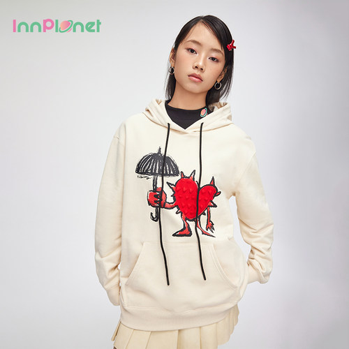 innplanet复古学院风宽松卫衣