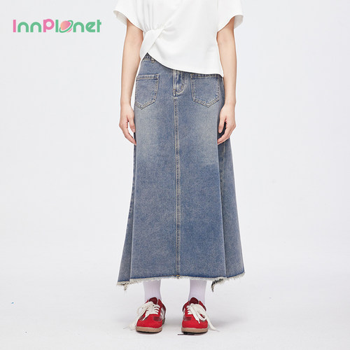 innplanet设计师鱼尾牛仔半裙