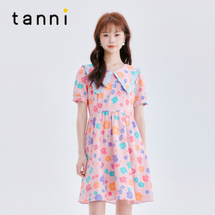 tanni新款 连衣裙TM11DR619A 田园少女感度假风A字版