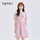 tanni新款 田园少女感度假风A字版 连衣裙TM11DR619A