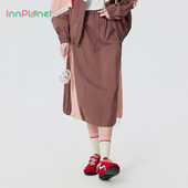 innplanet26春新款 半裙女PP11SK022A 潮流运动轻户外抽绳山系工装