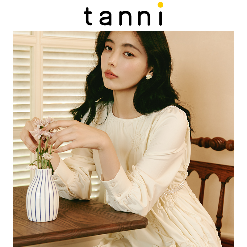 tanni甜美公主裙复古宫廷连衣裙