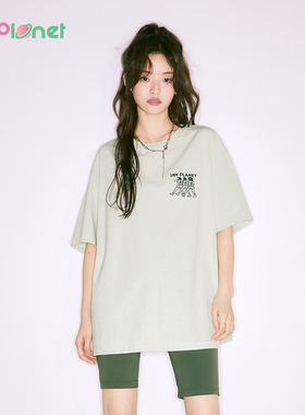 innplane新款清新简约个性百搭潮流宽松印花短袖T恤PN11TS831A