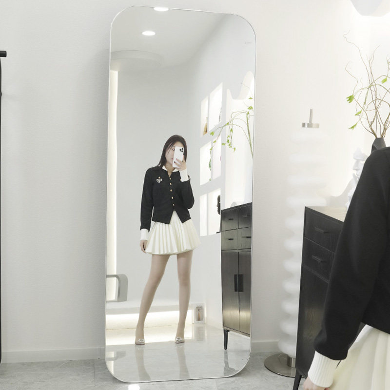丽美特圆角高清调节瘦身 全身落地镜网红ins两用服装道具