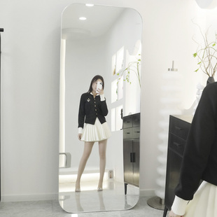 丽美特圆角高清调节瘦身 全身落地镜网红ins两用服装道具