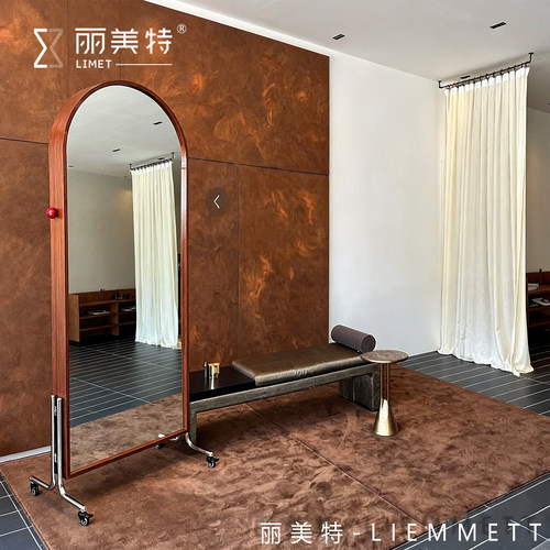 服装店中古风落地试衣镜