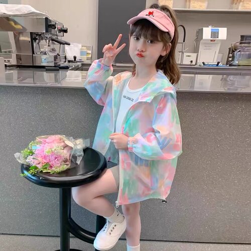 女童防晒衣轻薄透气中小童外套