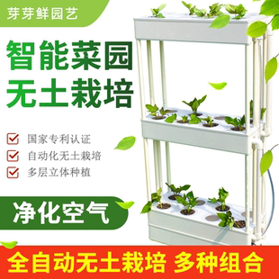 无土栽培设备家庭阳台种菜机水培蔬菜种植箱智能多层水耕塑料花盆