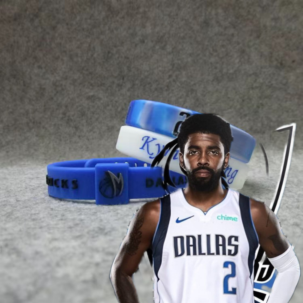 独行侠小牛队凯里欧文2号篮球球星签名运动手环硅胶腕带nba杜兰特