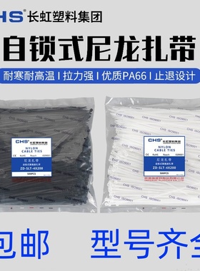 CHS长虹尼龙扎带 B级现货 耐寒拉力大ZD-SLT-4*200 5*300现货齐全